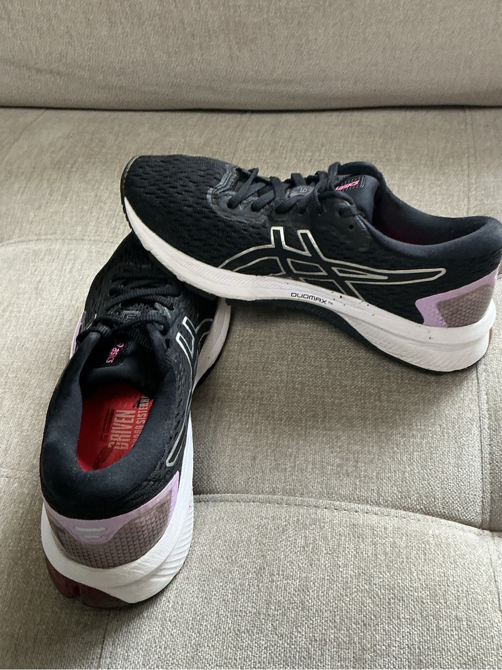 ASICS GT-1000 9 Women’s Size 7 Black Purple Running Shoes 1012A651 Athletic - Picture 7 of 16